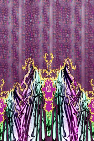 线条印花华亿平台图片