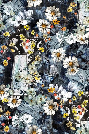 梅花印花华亿平台图片