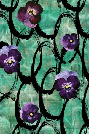 绿植树叶印花华亿平台图片