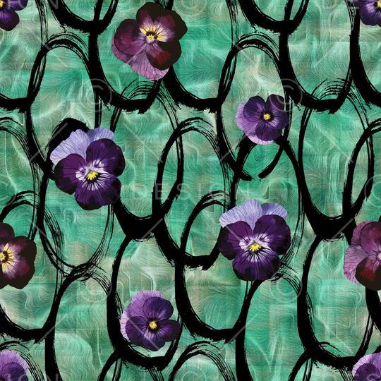 绿植树叶印花华亿平台图片