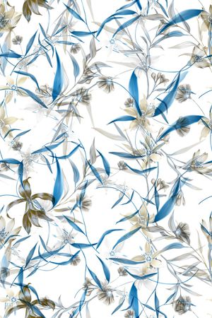 绿植树叶印花华亿平台图片