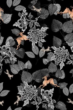 动物花卉印花华亿平台图片