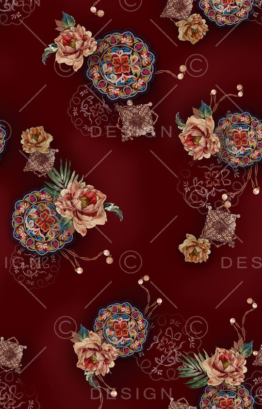 几何印花华亿平台图片