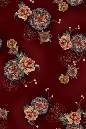 几何印花华亿平台图片