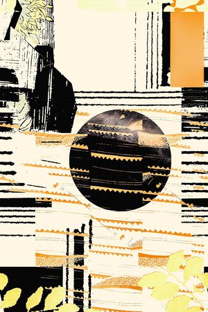 线条画印花华亿平台图片