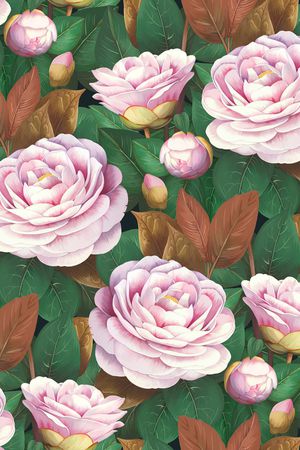 茶花印花华亿平台图片