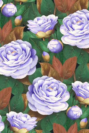 茶花印花华亿平台图片