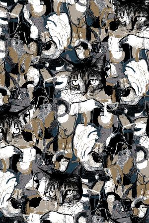 猫印花华亿平台图片