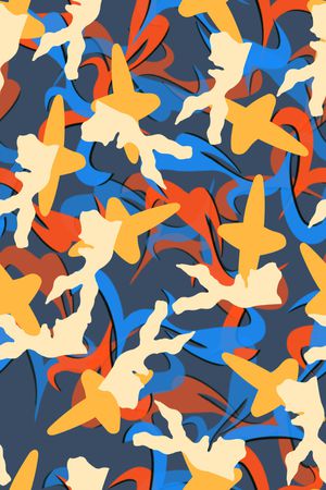 线条印花华亿平台图片