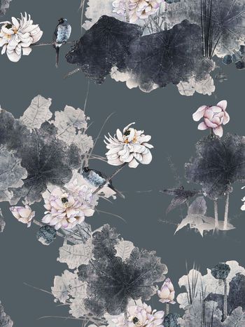 花鸟印花华亿平台图片