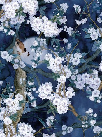 花鸟印花华亿平台图片