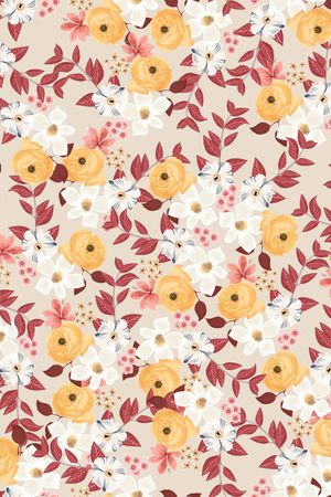 花卉印花华亿平台图片