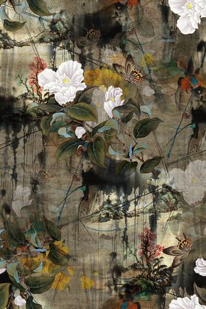 花鸟印花华亿平台图片