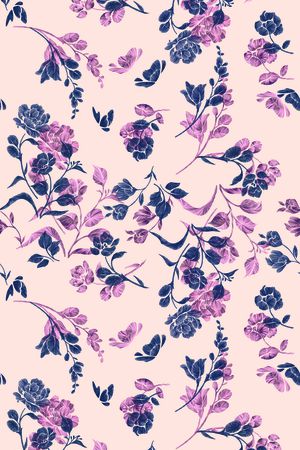 动物花卉印花华亿平台图片