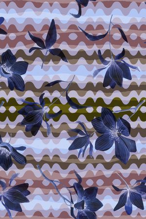 绿植树叶印花华亿平台图片