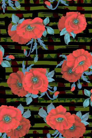 绿植树叶印花华亿平台图片