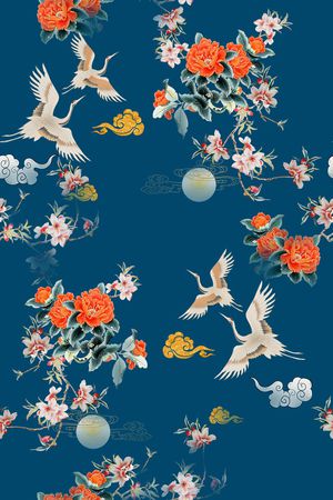 茶花印花华亿平台图片