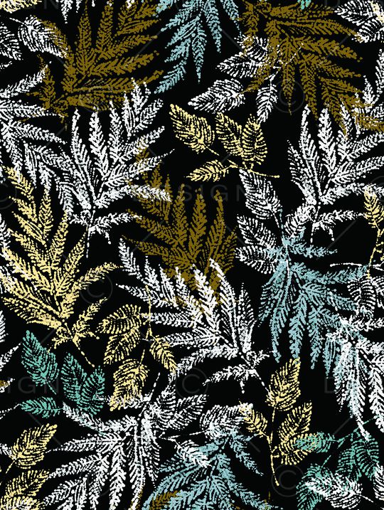 绿植树叶印花华亿平台图片