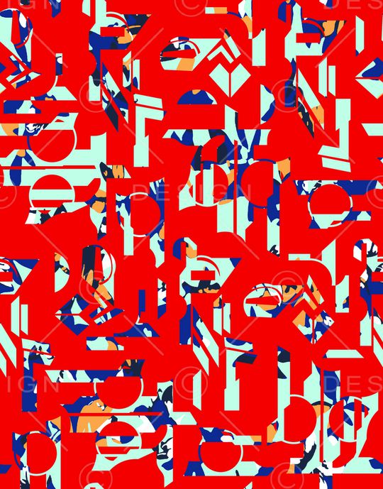 几何印花华亿平台图片