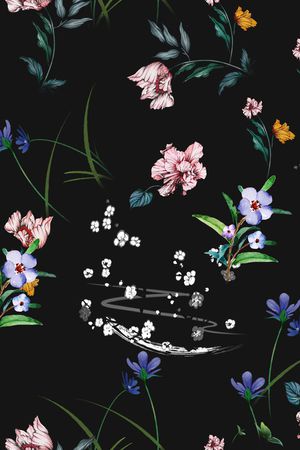 连衣裙印花华亿平台图片