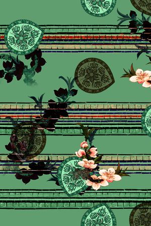 连衣裙印花华亿平台图片