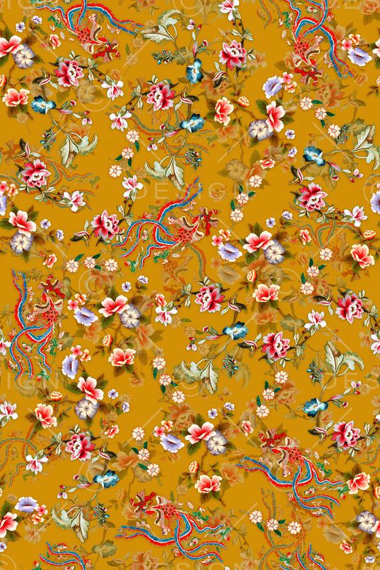 传统纹样印花华亿平台图片