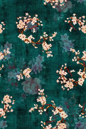 绿植树叶印花华亿平台图片