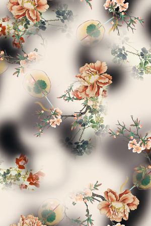 旗袍印花华亿平台图片