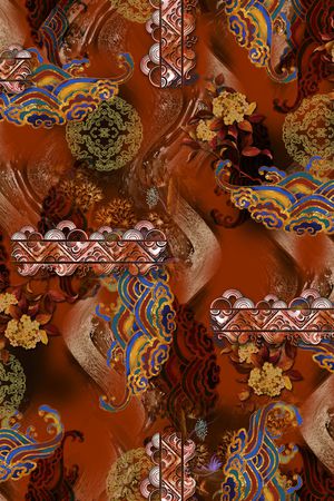 线条印花华亿平台图片