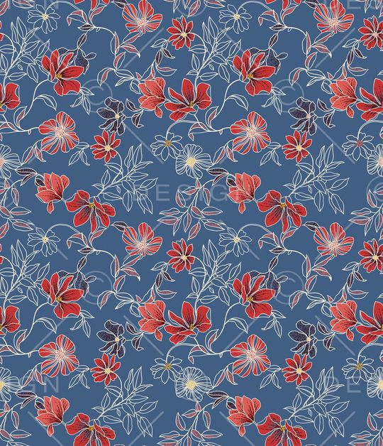 绿植树叶印花华亿平台图片