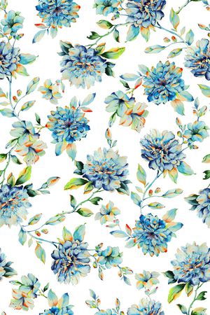 清爽底花卉印花华亿平台图片