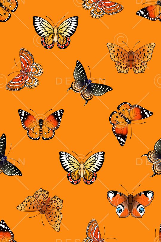 蝴蝶印花华亿平台图片