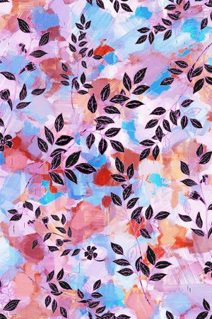 绿植树叶印花华亿平台图片