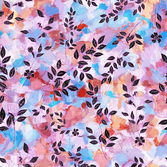 绿植树叶印花华亿平台图片