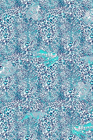 蓝色印花华亿平台图片