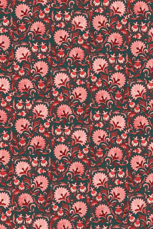 手绘佩斯利印花华亿平台图片