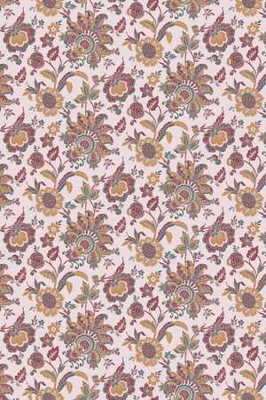 手绘佩斯利印花华亿平台图片