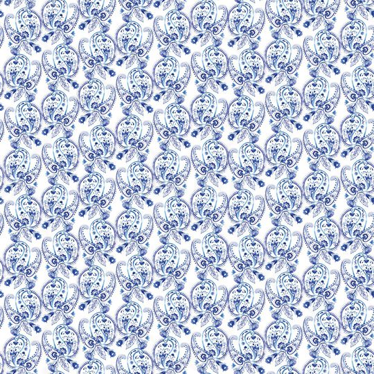 手绘佩斯利印花华亿平台图片