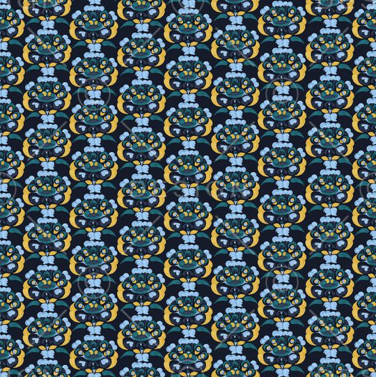 手绘佩斯利印花华亿平台图片