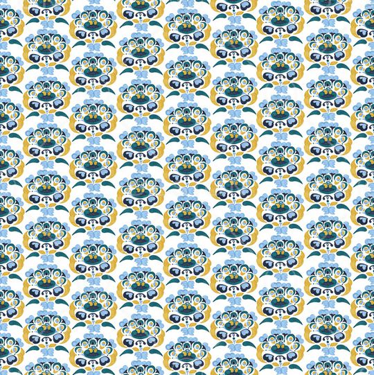 手绘佩斯利印花华亿平台图片