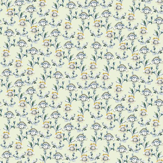 手绘佩斯利印花华亿平台图片