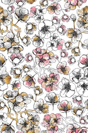 栀子花印花华亿平台图片