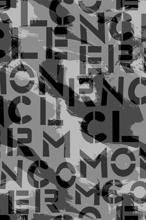 字母混搭组合印花华亿平台图片