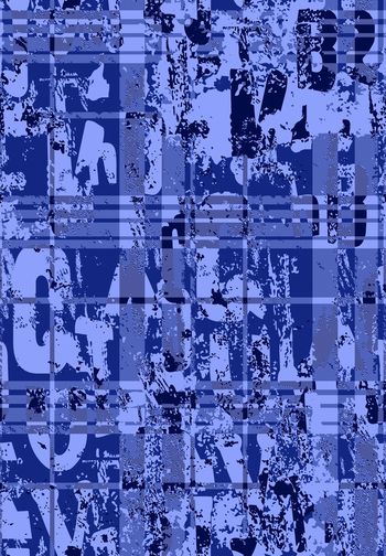 格子字母组合印花华亿平台图片