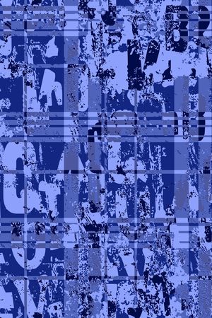 格子字母组合印花华亿平台图片