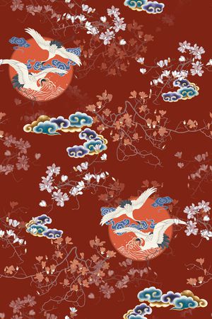 真丝印花华亿平台图片