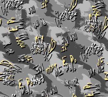 色块烂点字母混搭印花华亿平台图片