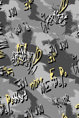 色块烂点字母混搭印花华亿平台图片