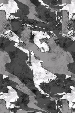 色块烂点混搭印花华亿平台图片