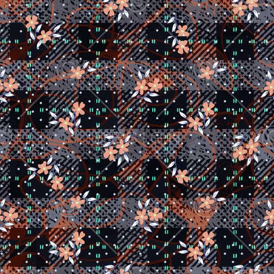 绿植树叶印花华亿平台图片